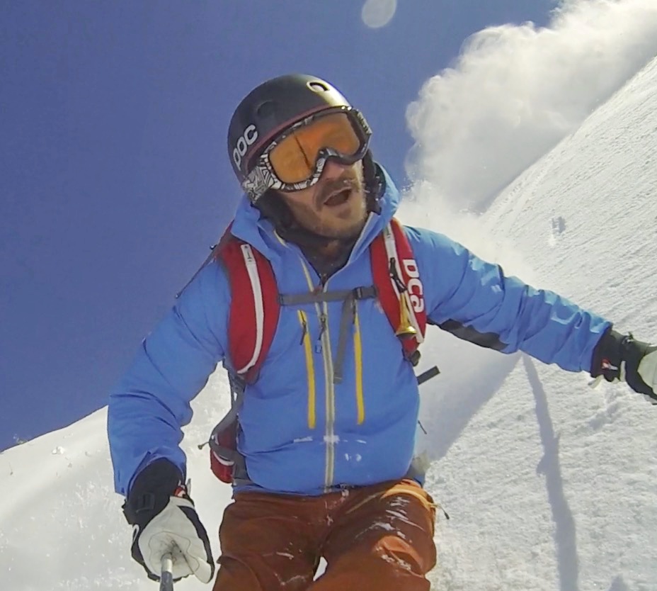 Christoph Specht in Aktion beim Skifahren